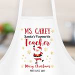 Santa's Favourite Teacher - Personalised Apron