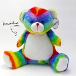 Zippie Rainbow Bear - Personalised