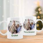 Any Message and Photo Personalised Christmas Mug