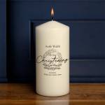 On Your Christening - Personalised Candle