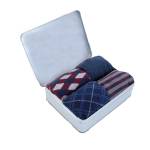 Mens 4 Pairs Sock Set With Storage Tin