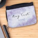 Any Text Blue Design Jeans Purse