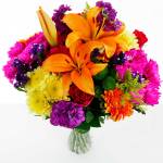 The Blazing Glory Fresh Flowers Bouquet