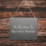 Any Text - Personalised Large Hanging Slate