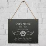 Pet's Memorial - Personalised Large Hanging Slate