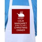 Keep Calm It's Christmas Dinner Personalised Apron