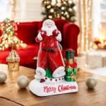 Tipperary Crystal Christmas Ornament Santa With Sack & Gifts