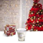 Tipperary Crystal Poinsettia Tumbler Candle - White Christmas