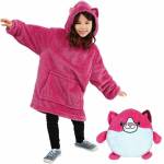 Huggle Pets Cat Pink Hoodie