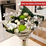 The Christmas Snow Fresh Flowers Bouquet **Delivery in December**