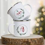 Any Name Christmas Mug - Personalised Enamel Mug