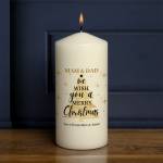 We Wish You a Merry Christmas - Personalised Candle