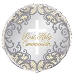 First Holy Communion Balloon in a Box - Pink, Blue or Silver