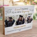 A Sweet Ending To A New Beginning 3 Photos Wooden Photo Block