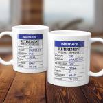 Name's Retirement Weekly Scheduled - Personalised Mug