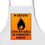 Flammable Warning Personalised Apron