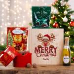 Personalised Festive Fizz & Treats Gift Box