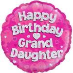 Happy Birthday Grand Daughter Balloon in a Box