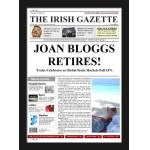 Retirement Female - Newspaper Spoof