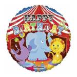 Happy Birthday Circus Animals Balloon in a Box