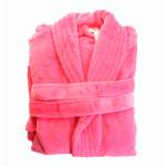 Embroidered Bathrobe - Pink