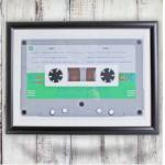 Cassette Tape Personalised Framed Poster