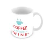 Coffee Until It's Acceptable For Wine Personalised Mug