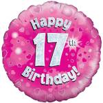 Happy 17th Birthday (PINK) Balloon in a Box