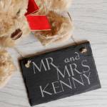 Wedding Surname Personalised Slate