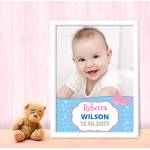 Any Photo Cute Whale Baby Personalised Poster