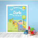 Adventures Baby Personalised Poster