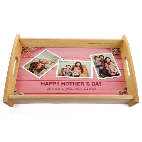 Pink Photo Serving Tray