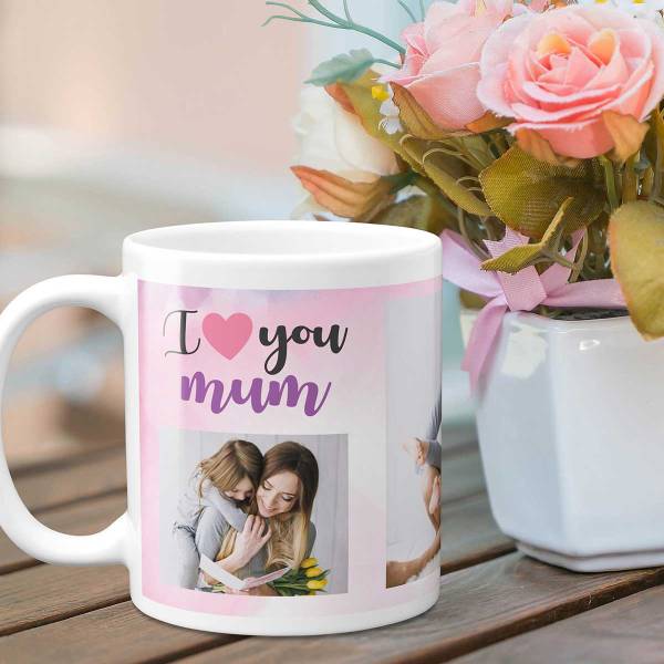 Three Photo Mother's Day Personalised Mug