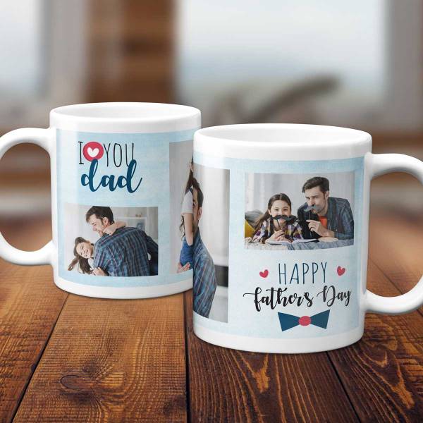 I Love You Dad Personalised Photo Mug