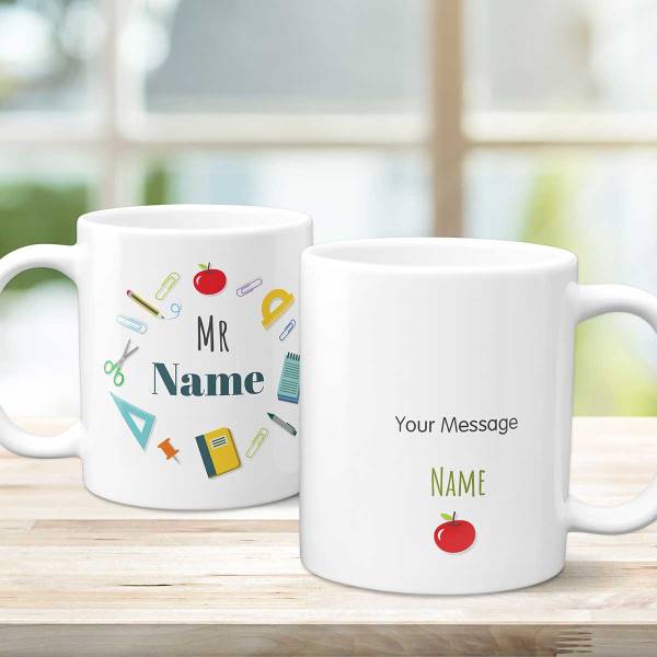 Mr Any Name Any Message Teacher's Day Personalised Mug