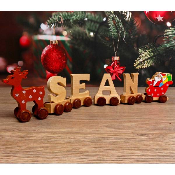 Personalised Wooden Train Name