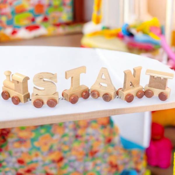 Personalised Wooden Train Name