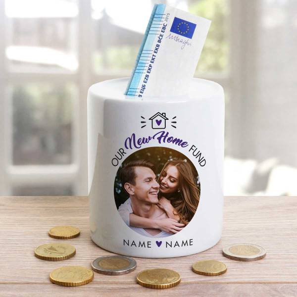 Our New Home Fund Personalised Money Jar