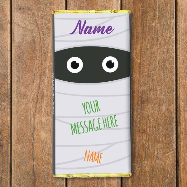 Happy Halloween Mummy Personalised Chocolate Bar