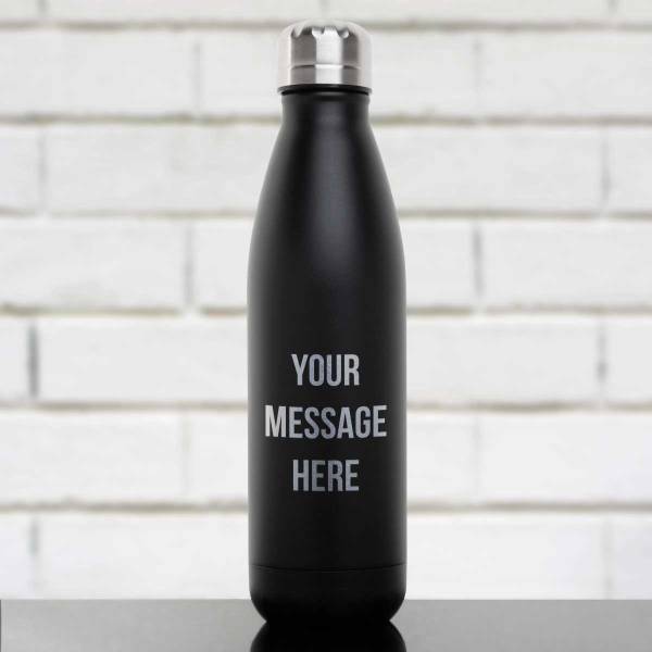 Any Text - Engraved Bottle / Flask