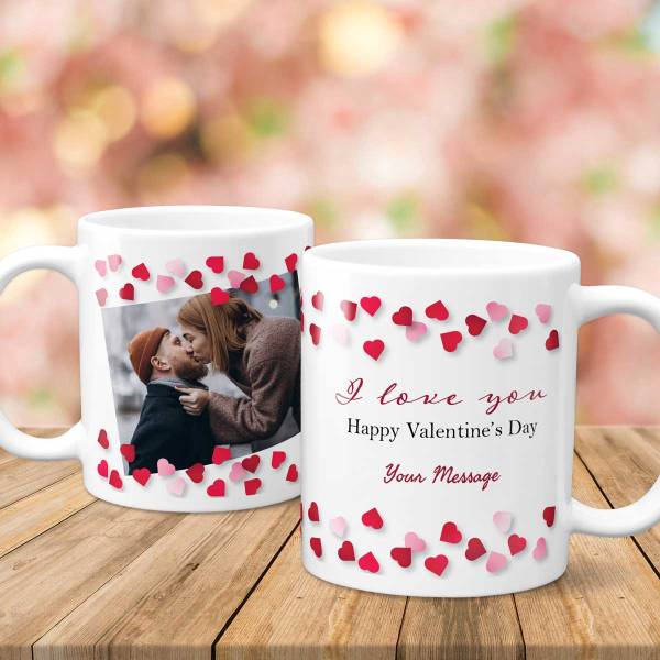 Happy Valentine's Day Any Photo Personalised Mug