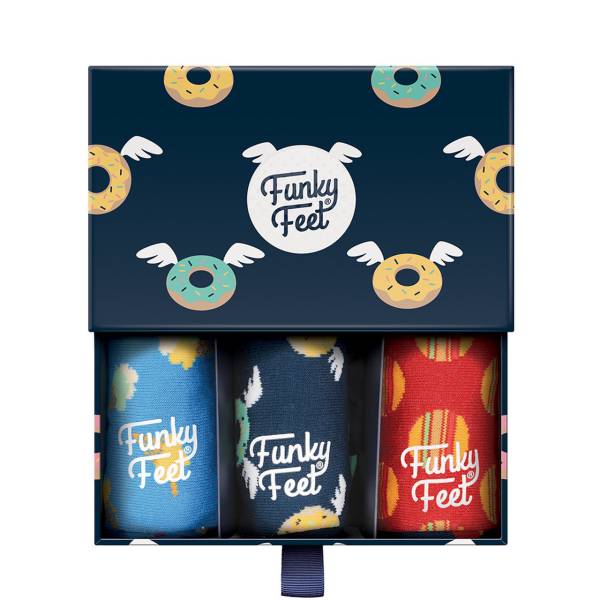 Funky Feet Donuts 3 Sock Box Set