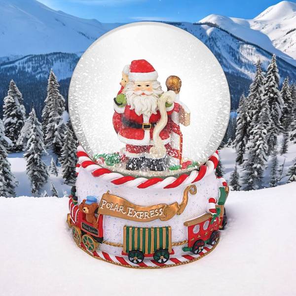 Tipperary Crystal Polar Express Musical Snow Globe