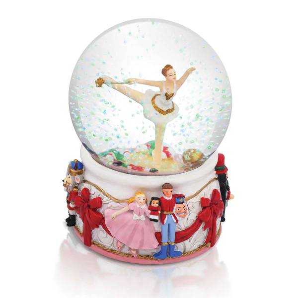 Tipperary Crystal Nutcracker Ballet Musical Snow Globe