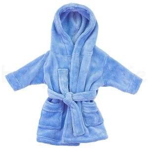 Embroidered Bathrobe Age 7 - 10 Years (Pink & Blue)