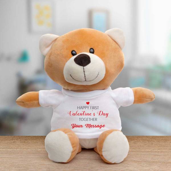 Happy First Valentines Day Together Any Message - Personalised Animal