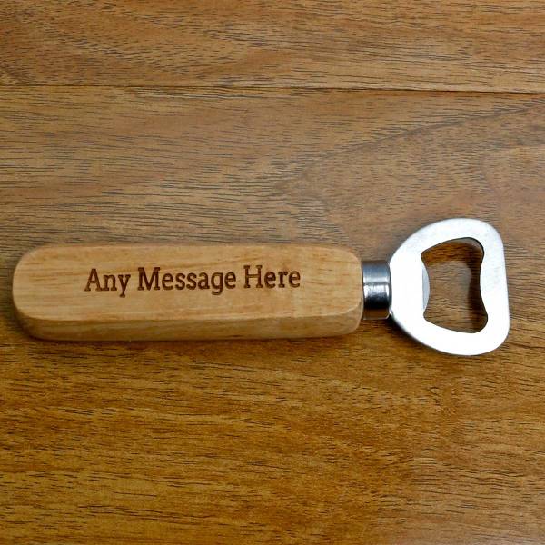 Wooden Personalised Bottle Opener