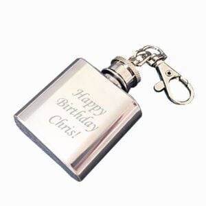 Dram Flask Keyring - Engraved