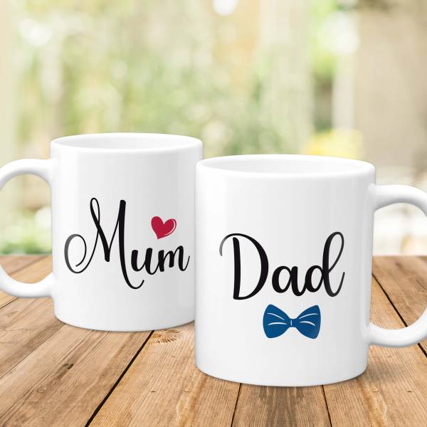 Mum and Dad and Any Message - Personalised Mug