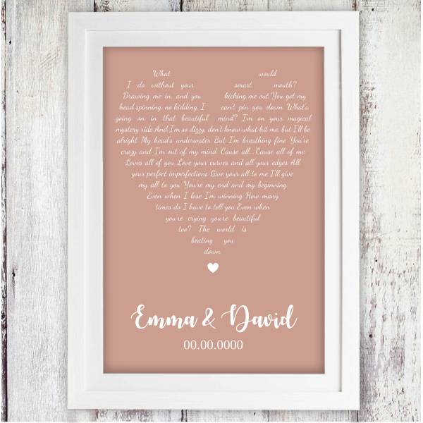 Our First Dance Lyrics Poster